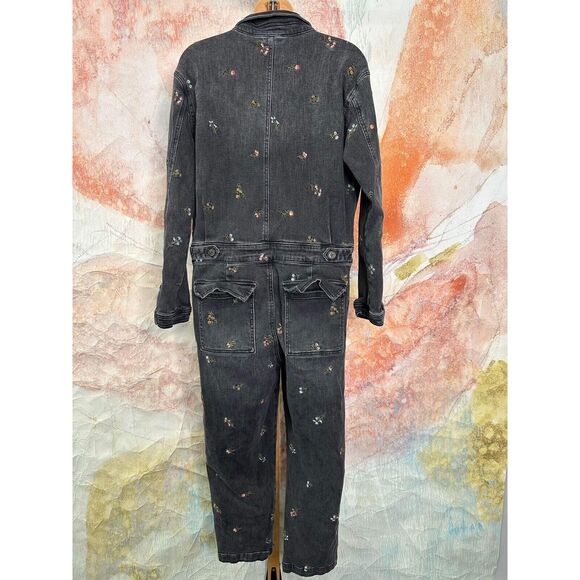 Free People x Driftwood Embroidered Straight Leg Coveralls - Picture 7 of 8
